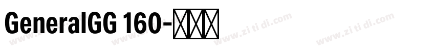 GeneralGG 160字体转换